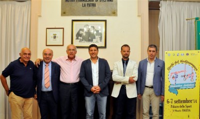 I partecipanti alla conferenza stampa dei campionati del Mediterraneo